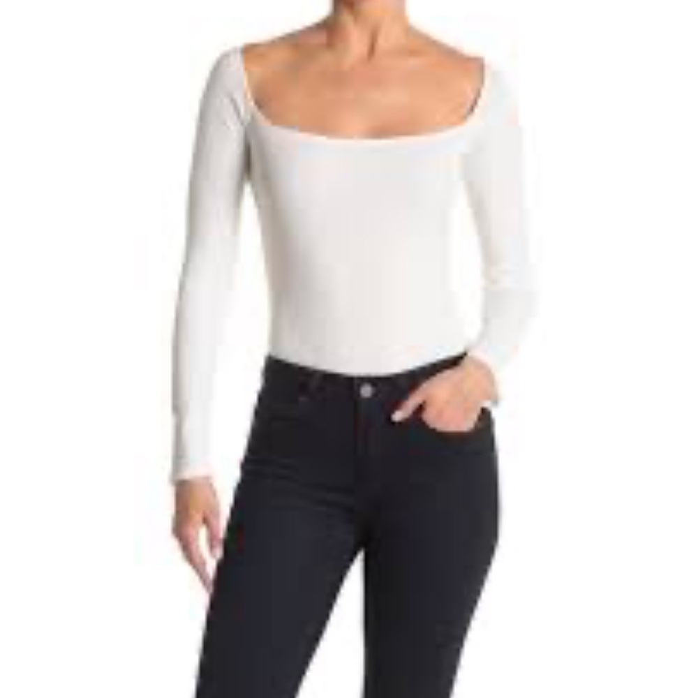 ASTR the label Square Neck Long Sleeve Body Suit - Picture 1 of 12